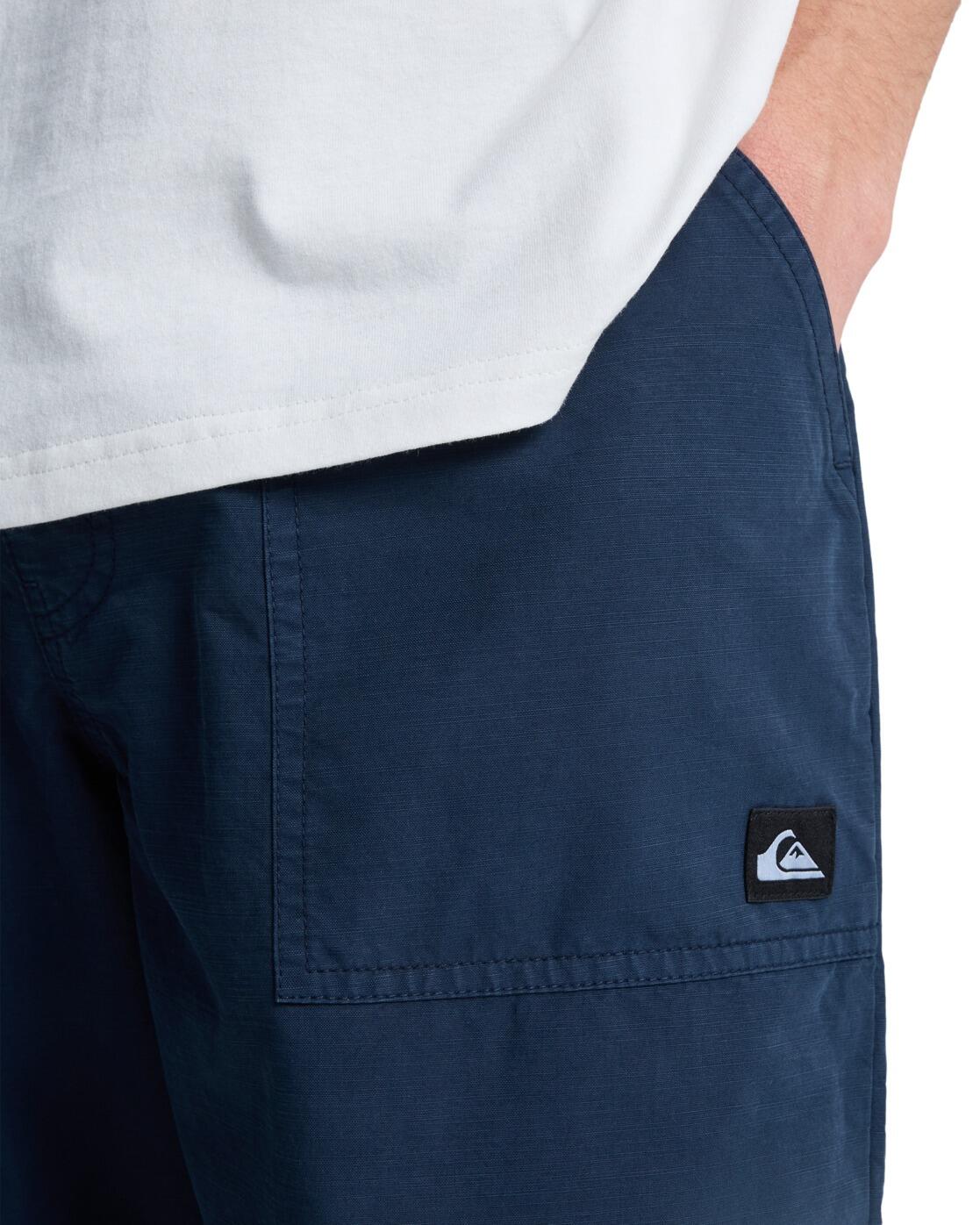 Short cargo élastique DOUBLE CROWN Bleu Homme 4/4