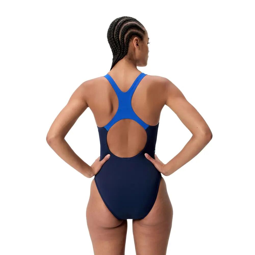 Speedo Medley Logo Medalist Swimsuit - Navy/Blue 2/7