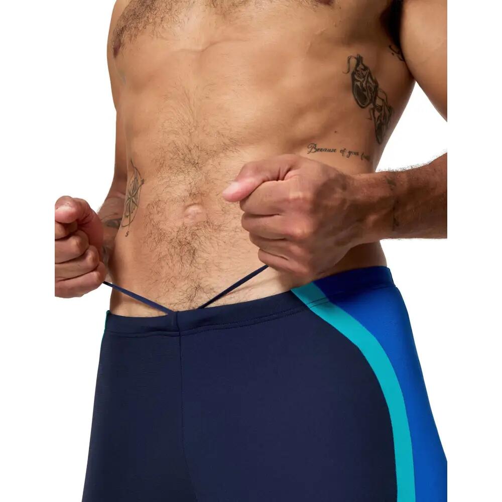 Speedo Solid Splice Swim Jammer - Navy/Blue 4/5