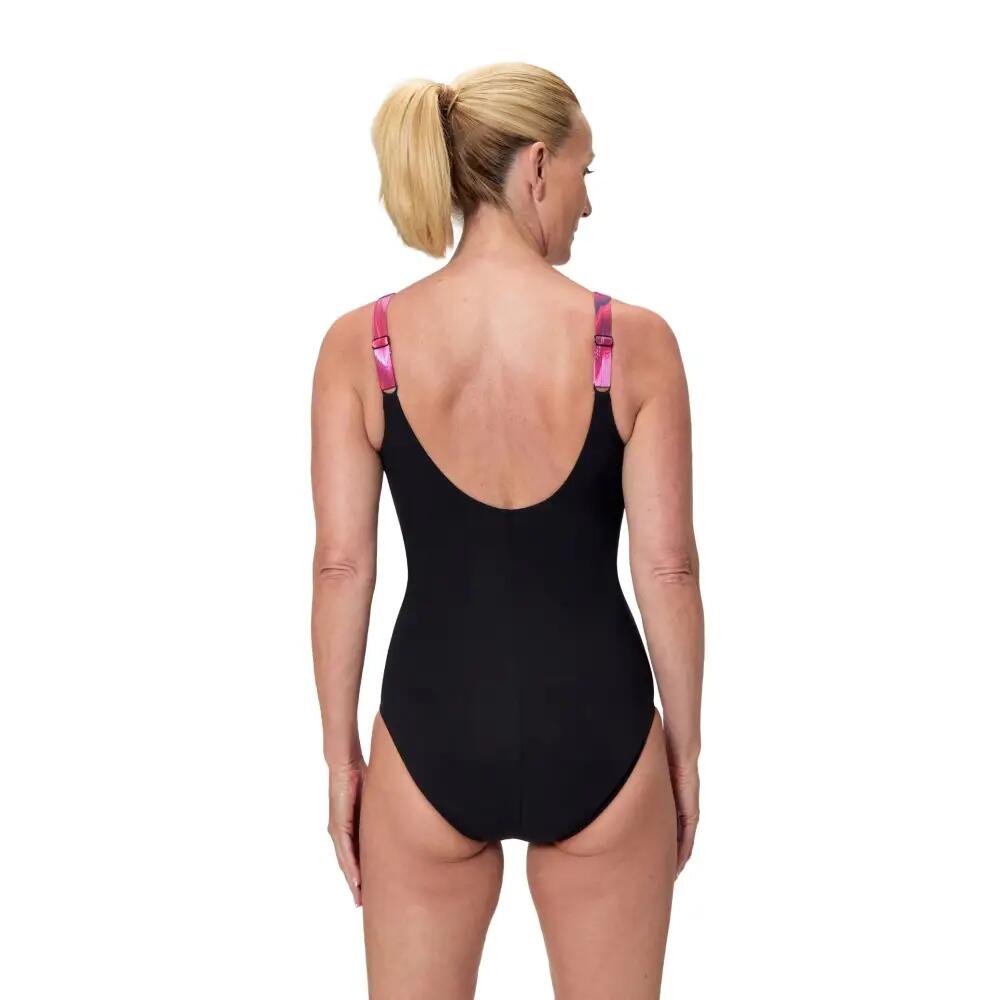 Dames Lunalustre Shaping Badpak Zwart 2/7