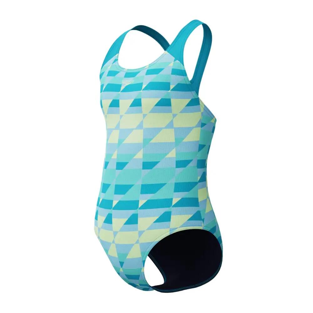 Egyberészes lány fürdőruha Speedo Print Splashb 3/7