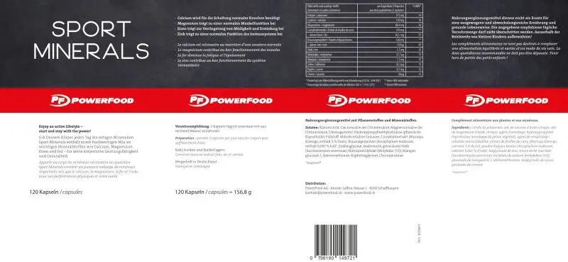 Powerfood One Sport Minerals 120 capsule 4/4