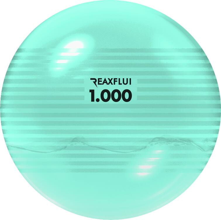 Medicine Ball REAX-FLUI green, 16 cm, 1 kg 1/1
