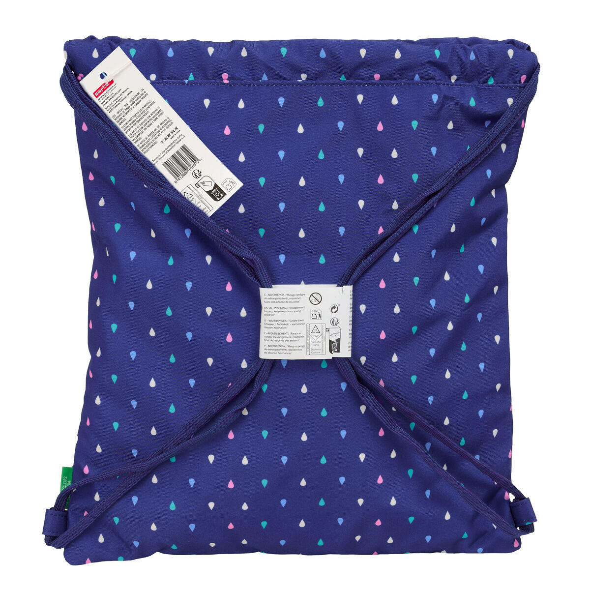 Sac à dos serré par des ficelles BENETTON Drop Multicouleur 5/5