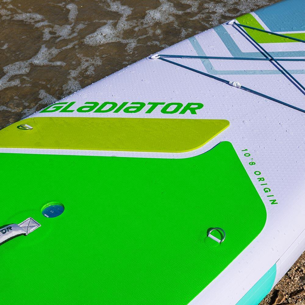 Nafukovací paddleboard SUP GLADIATOR Origin SC 10'8'' GREEN 2/7