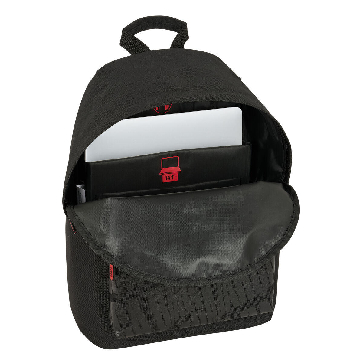 Mochila Escolar FC BARCELONA Negro 3/4