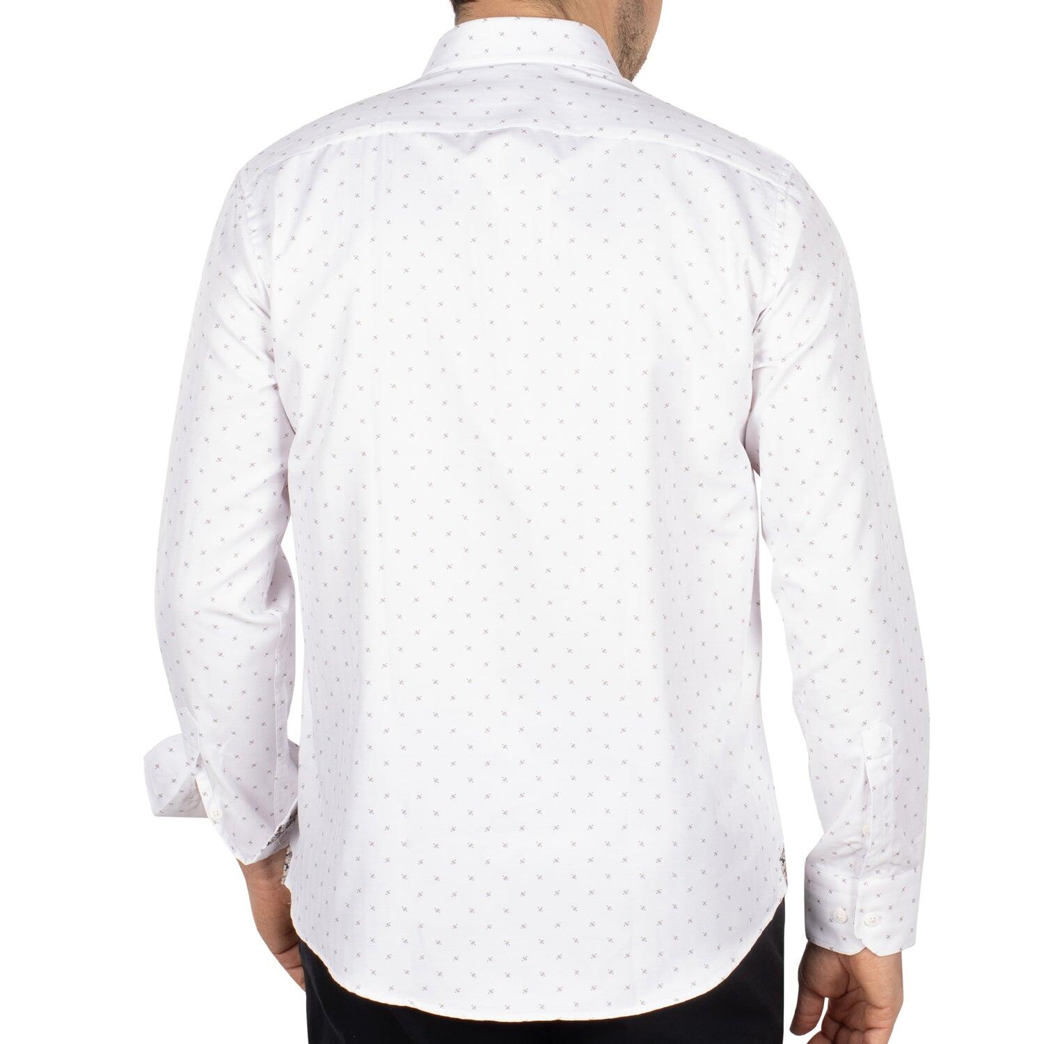 Chemise white flowers homme 2/3