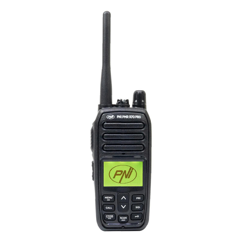 Statie radio portabila PMR R70 PRO 446MHz, 99 canale programabile, IP67