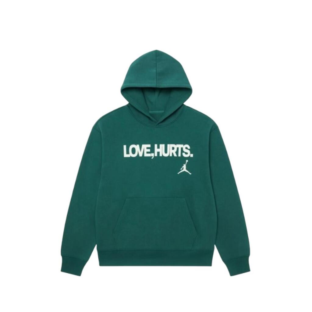 Jordan Jalen Hurts Love Hurts Pullover Fleece Hoodie Sport Teal