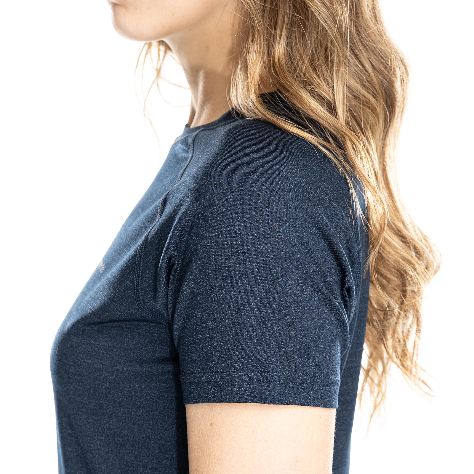 Nila Merino Baselayer Shirt Damen kurzarm Wandern - deepblue 7/7