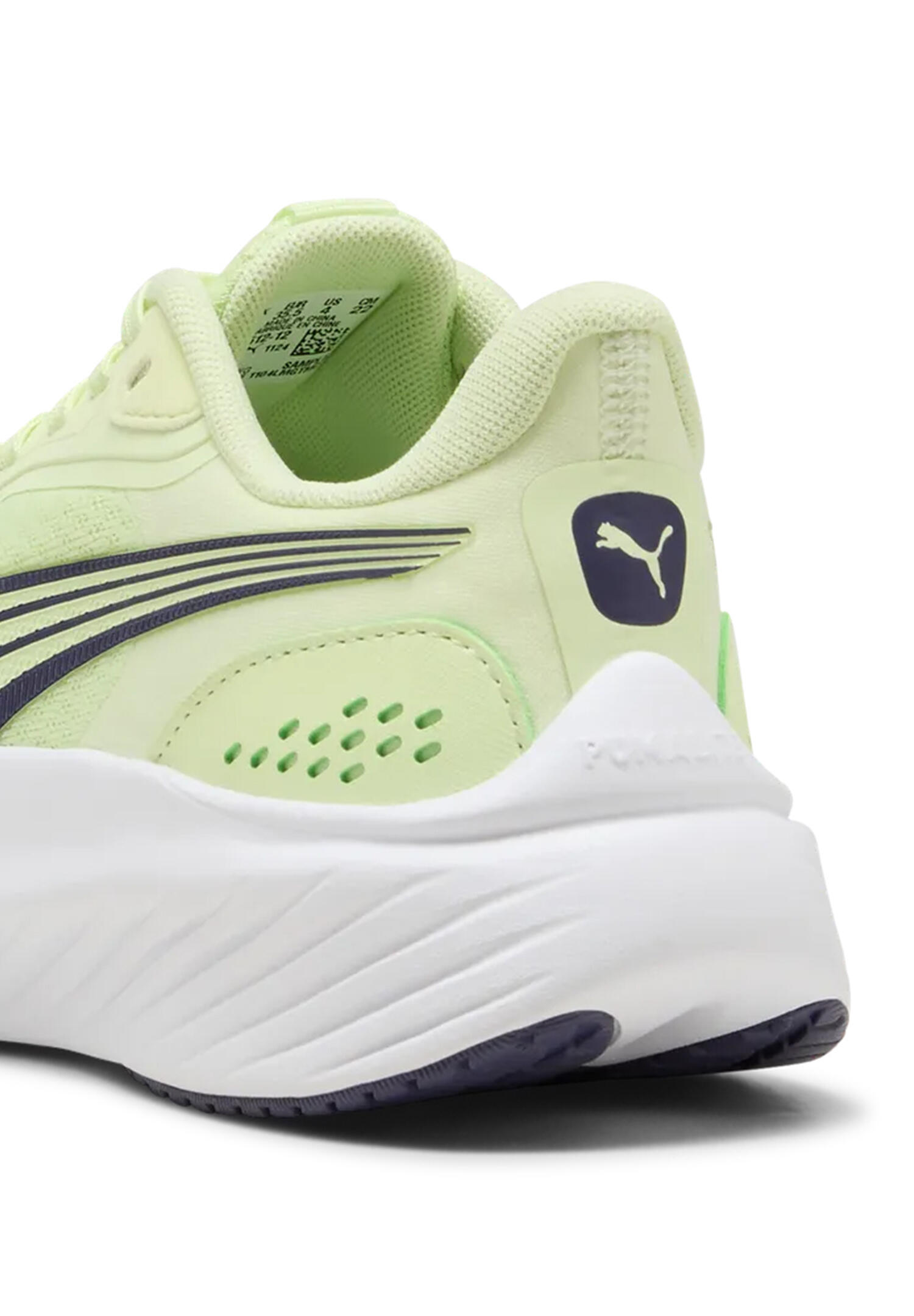 PUMA Pounce Lite Jr kids indoor trainers 401512 12 Apple spritz deep plum white 3/7