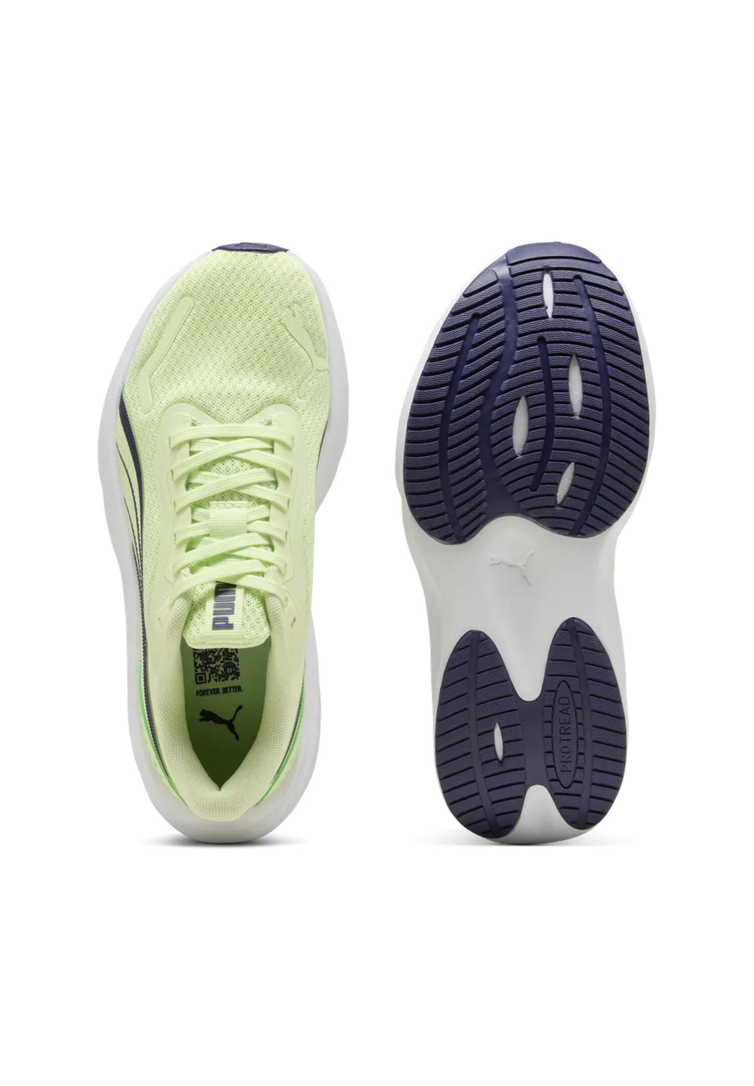 PUMA Pounce Lite Jr kids indoor trainers 401512 12 Apple spritz deep plum white 4/7