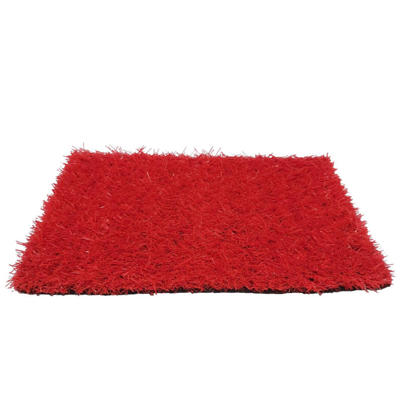 Césped artificial gimnasio Colorterra Plus 20 mm rojo 2×4 m Bonerva 2/2