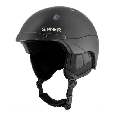 Sinner titan skihelm - mat zwart