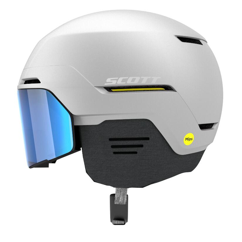 Scott Blend Plus LS Skihelm met Geïntegreerde Skibril - Wit 2/4