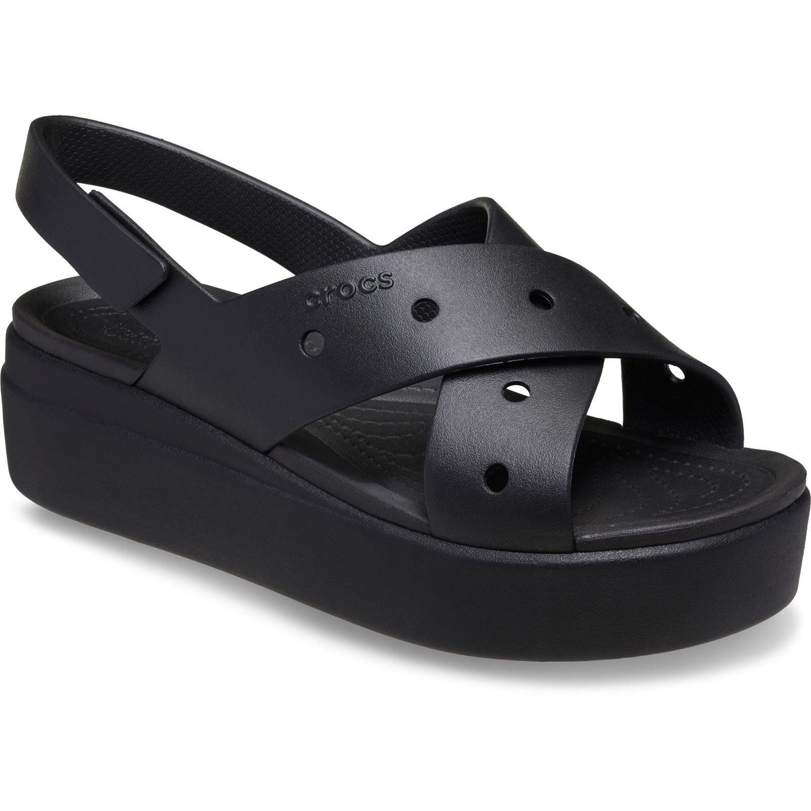 Crocs Brooklyn 4U EVA Women's Black Sandals 1/6