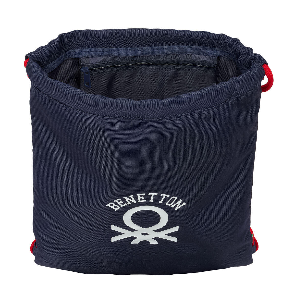 Sac à dos serré par des ficelles BENETTON Together Blue marine 3/5