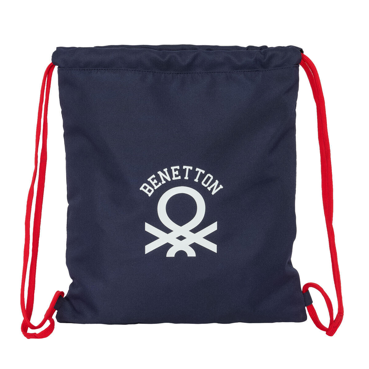 Sac à dos serré par des ficelles BENETTON Together Blue marine 1/5