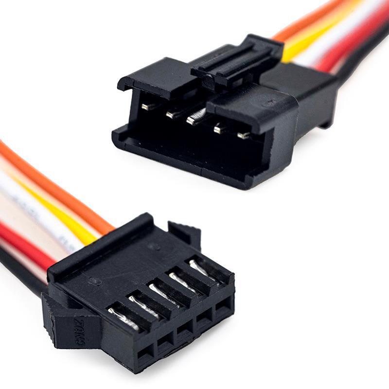 Conector SM 5 pin con cable 22AWG - 5M/5F 2/4