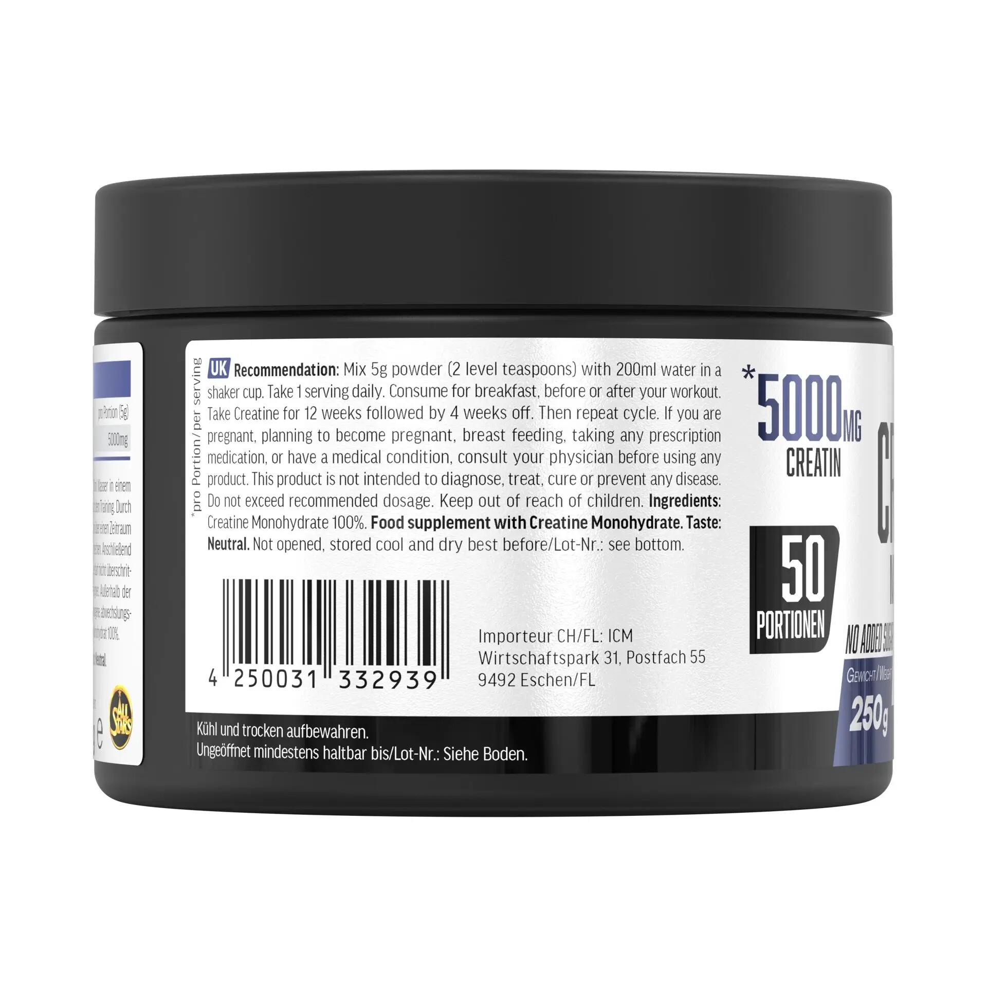 All Stars Nutrition Creatina Monoidrato 250 g 3/5