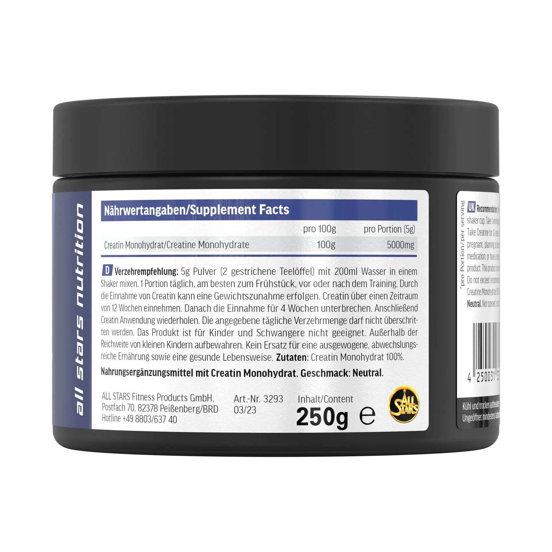 All Stars Nutrition Creatina Monoidrato 250 g 4/5