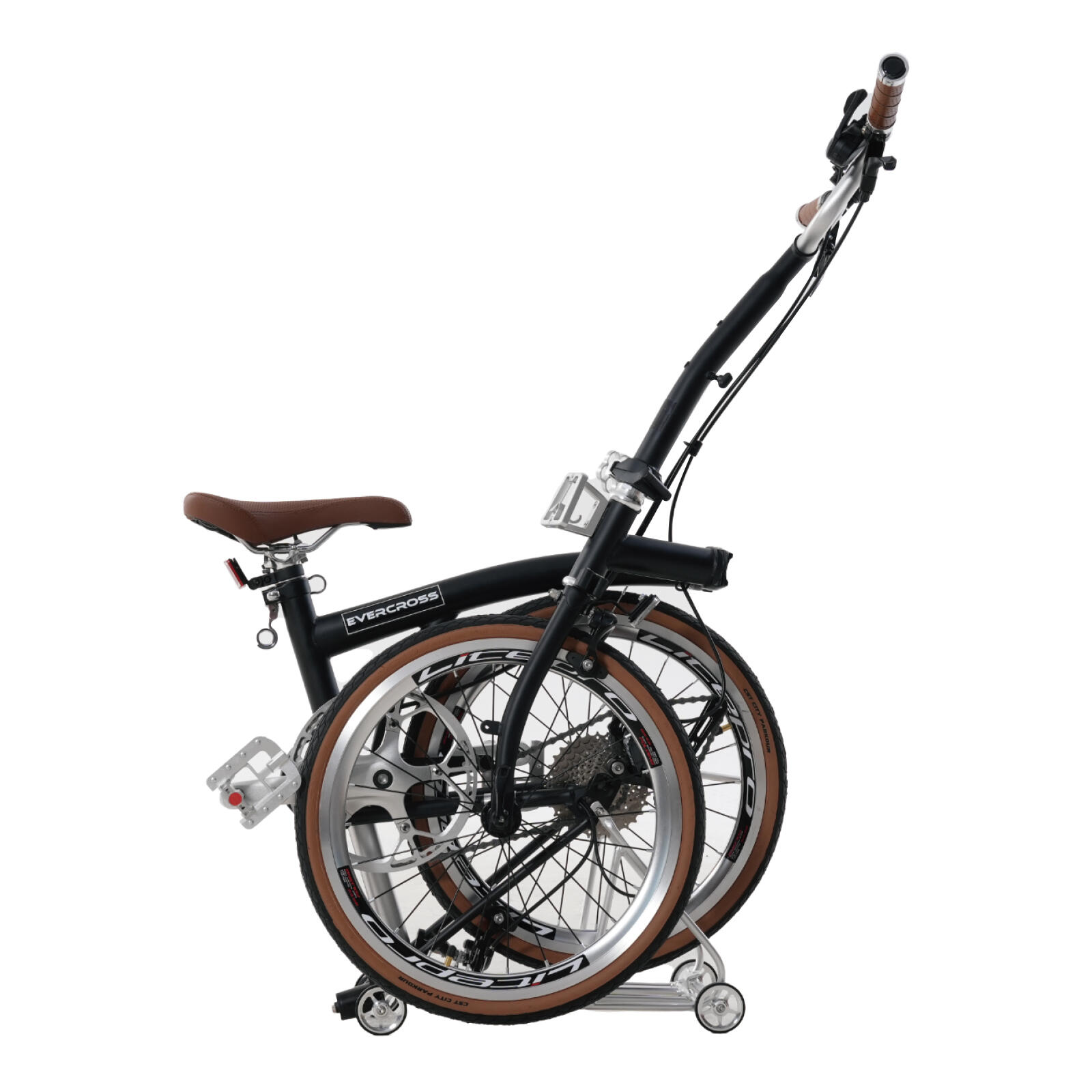 Rower Składany EM6 16” - 9 Biegów Shimano - Potrójne Składanie- Ultra-Kompaktowy