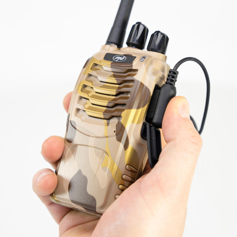 Statie radio portabila PMR R40 Camo, set cu 2 buc, 0.5W, 16 canale