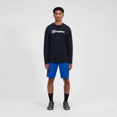 T-shirt met lange mouwen en groot logo berghaus