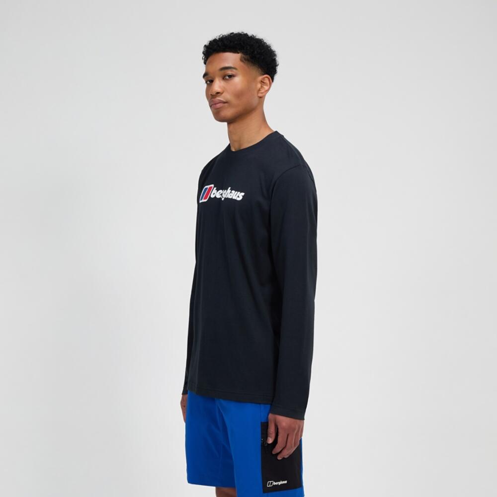 T-shirt met lange mouwen en groot logo Berghaus 3/7