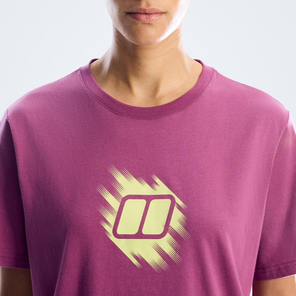 Koszulka bawełniana damska Berghaus Sketched Blocks Essential Tee Af 5/7