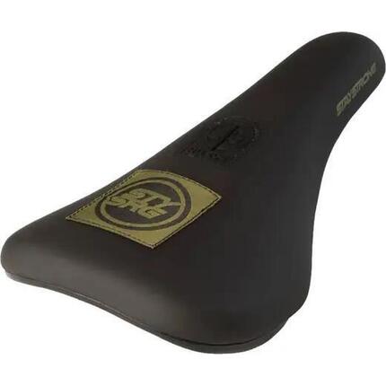 BMX Siodełka Stay Strong Icon Patch Slim Siodełko BMX - Czarny/Zielony