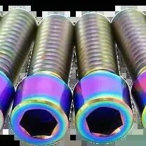 TLC Metric Titanium BMX Stem Bolts - Rainbow