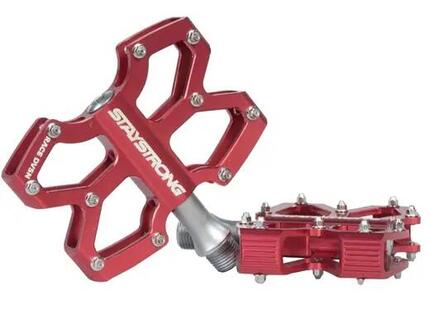 BMX Pedały Stay Strong Axis Mini Pedale Black Pedały Do Bmx - Czerwony