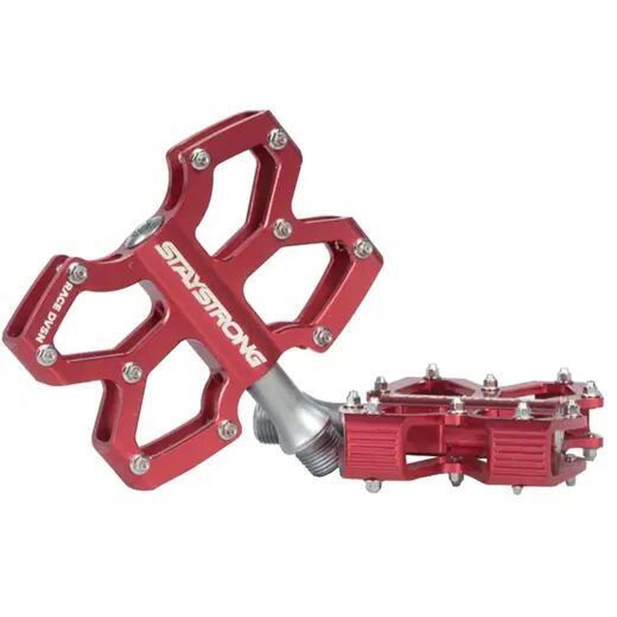 BMX Pedały Stay Strong Axis Mini Pedale Black Pedały Do Bmx - Czerwony