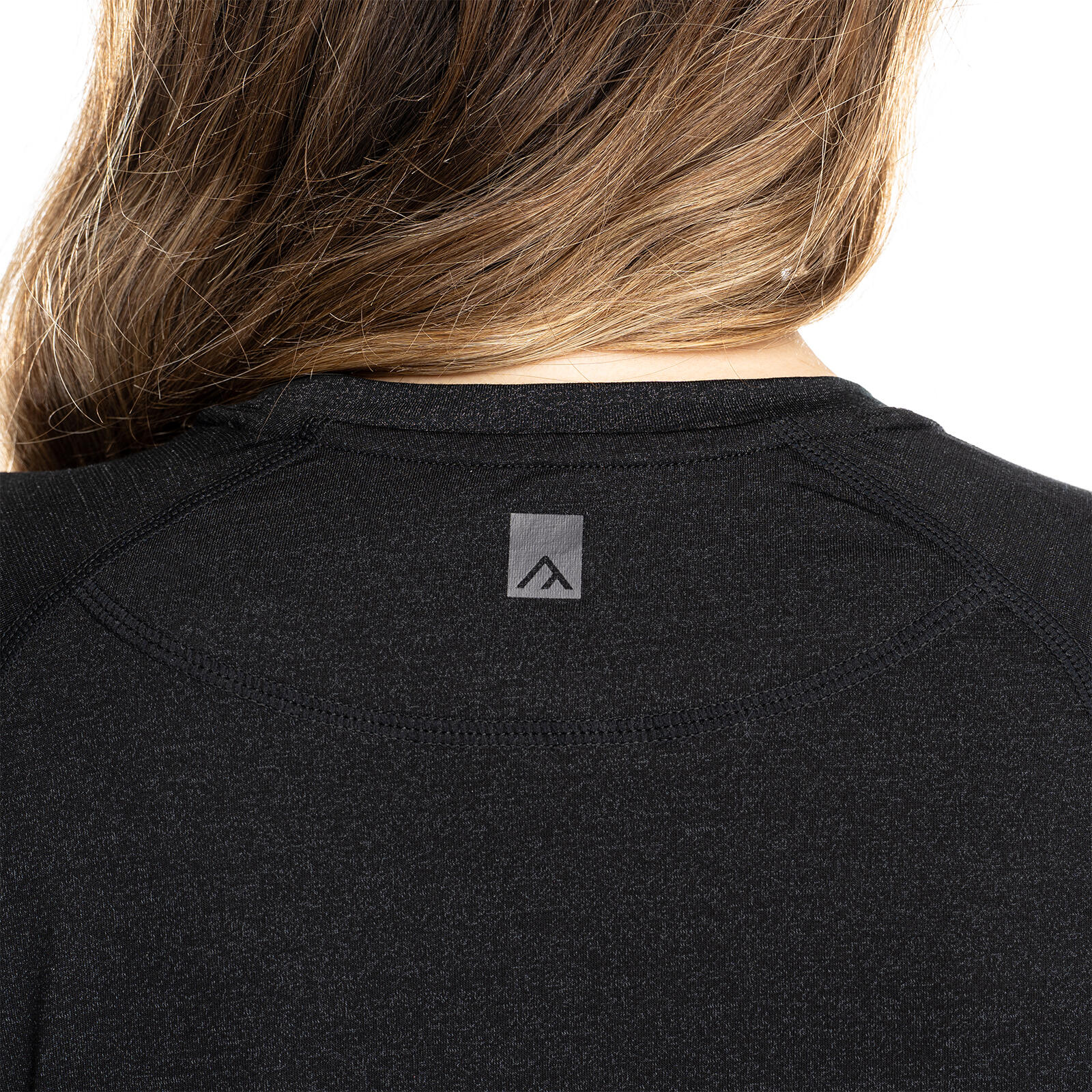Nila Merino Baselayer Shirt Damen kurzarm Wandern - coalblack 6/7