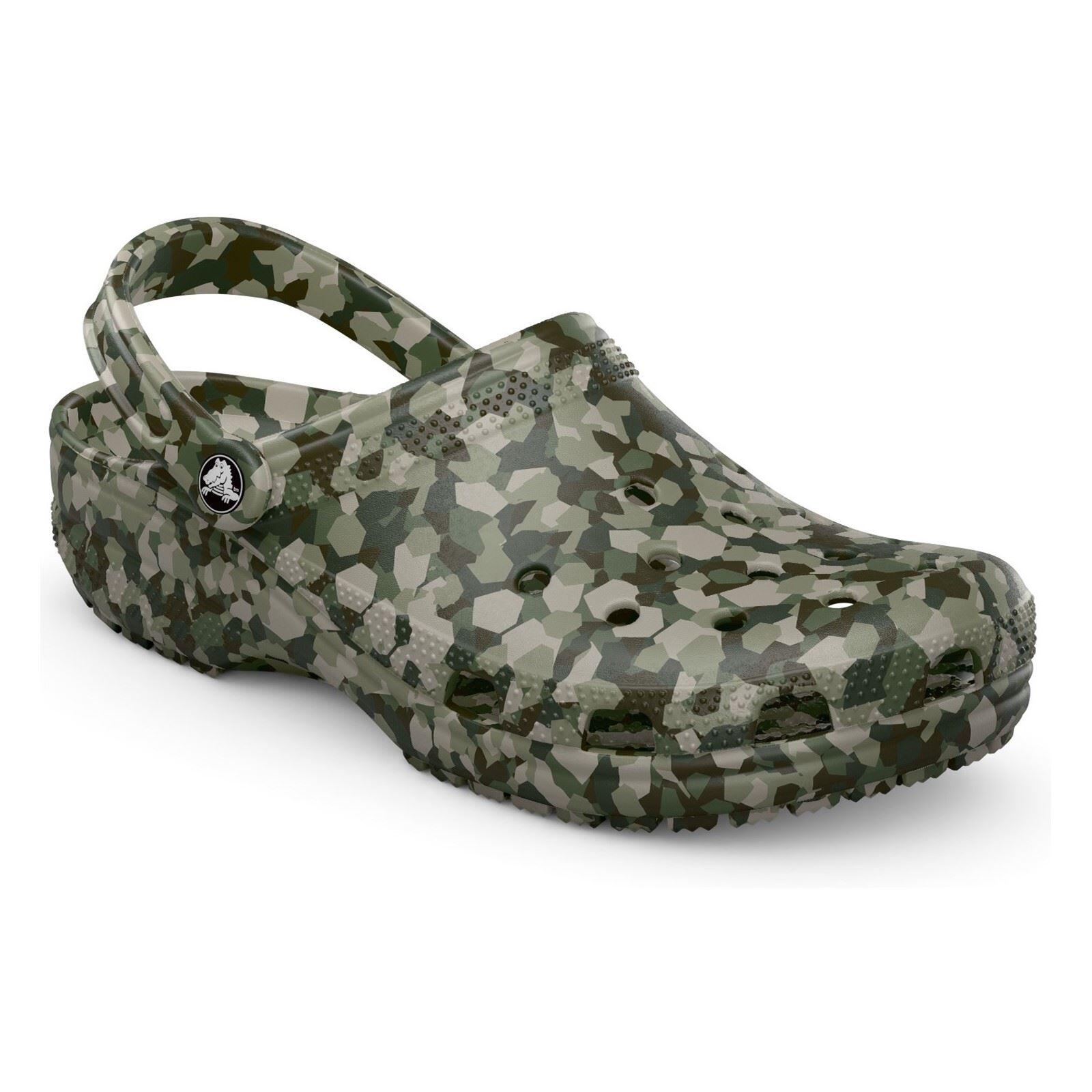 Crocs Classic Confetti EVA Men's Army Green Clogs 1/5