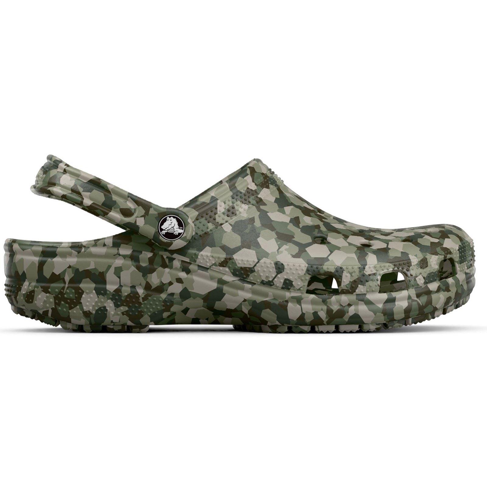 Crocs Classic Confetti EVA Men's Army Green Clogs 5/5