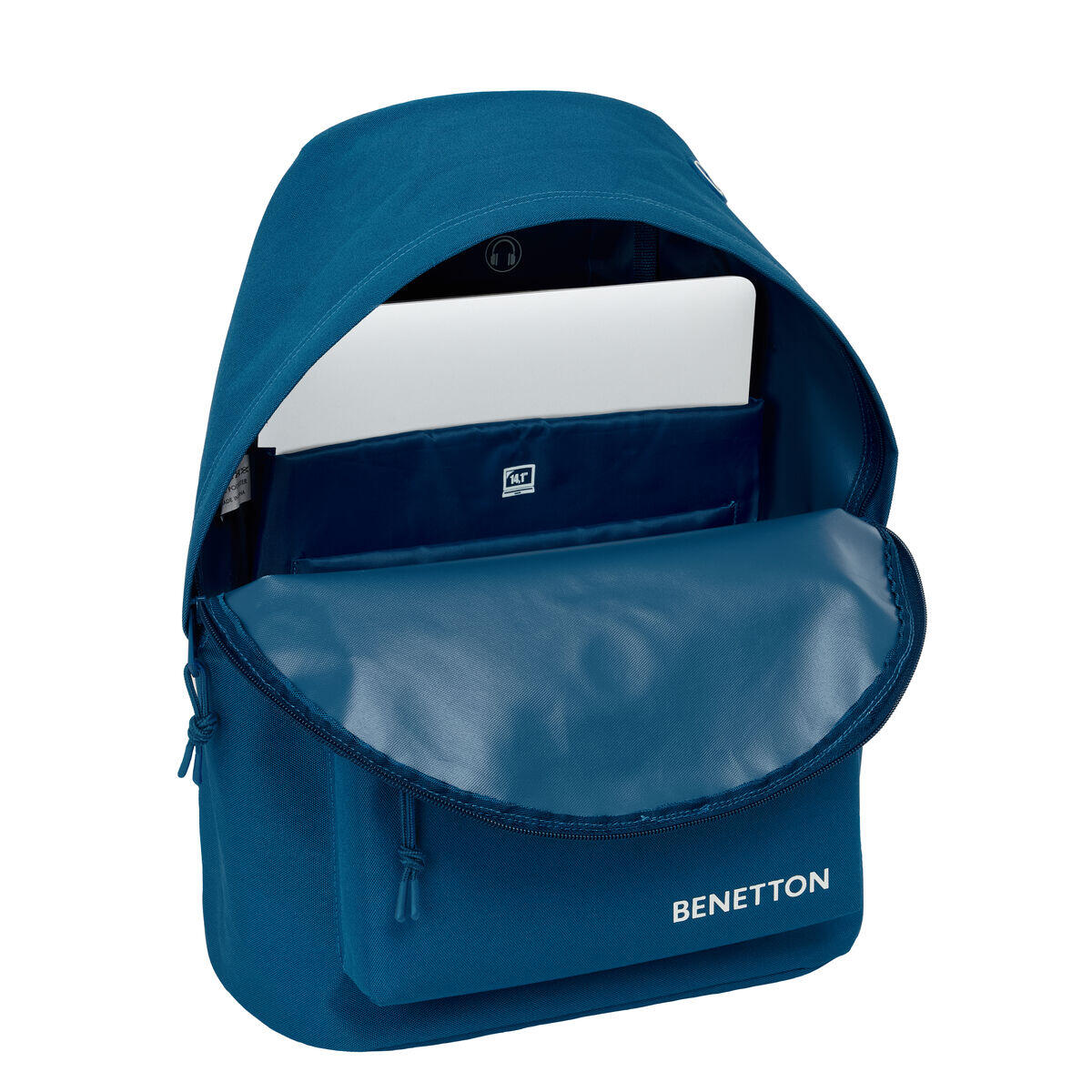 Zaino Scuola BENETTON benetton basics Poliestere 600D 4/4