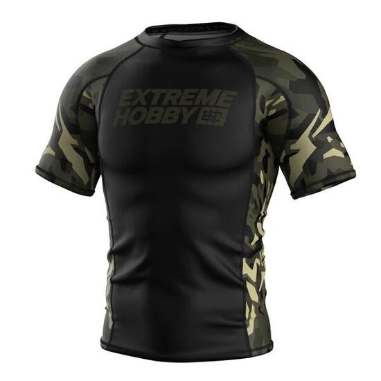 Rashguard homme à manches courtes pour le MMA JUNGLE PANTHER