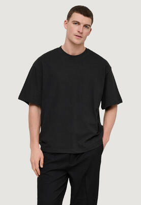 Crop top t-shirt onslenny ovz ss strct tee noos heren zwart