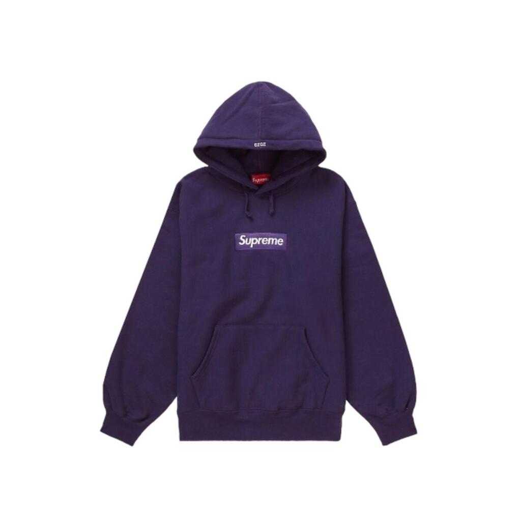Hoodie  Box Logo FW23 Dark Purple