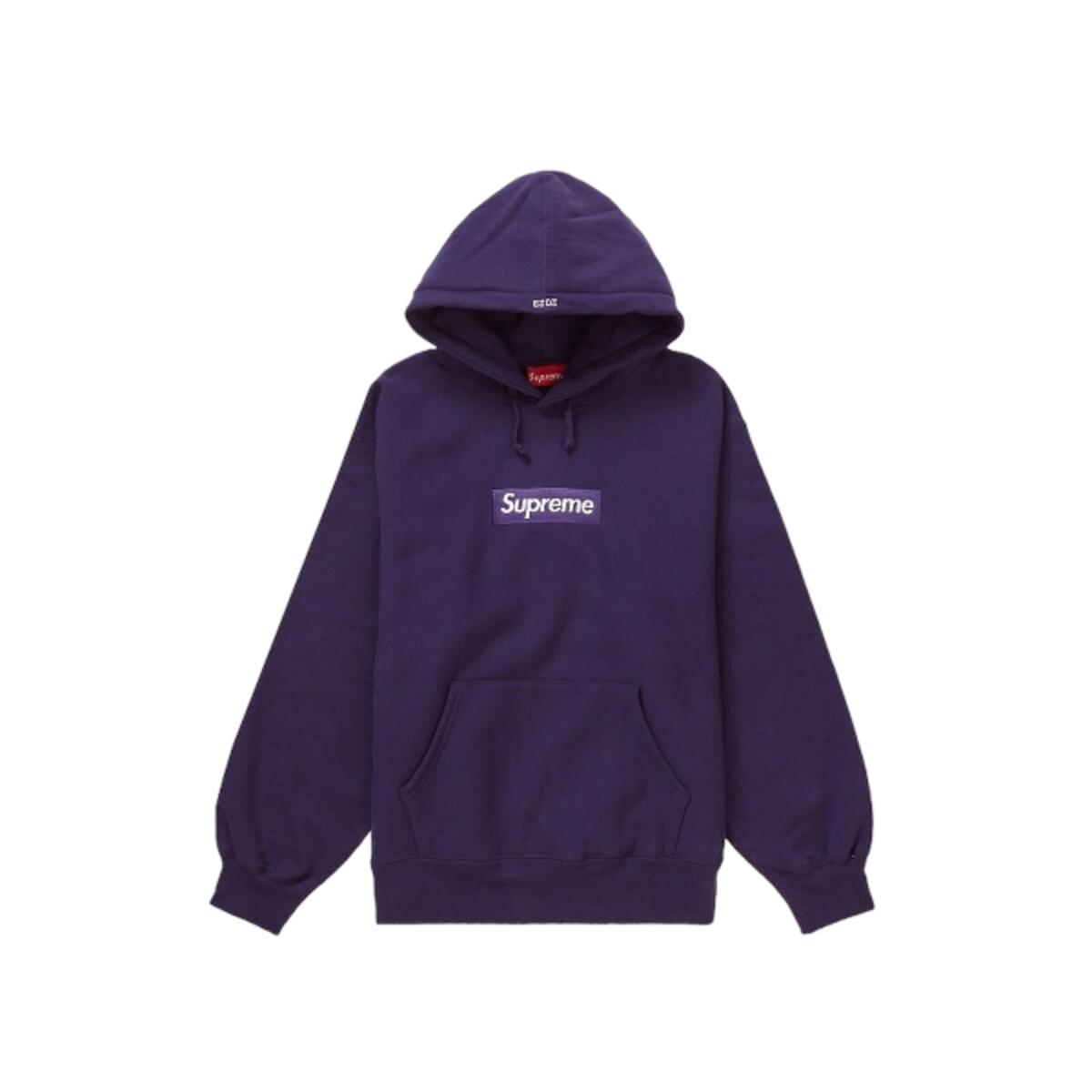 Hoodie  Box Logo FW23 Dark Purple