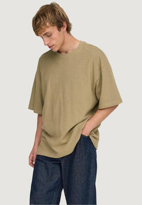 Crop top t-shirt onslenny ovz ss strct tee noos heren bruin