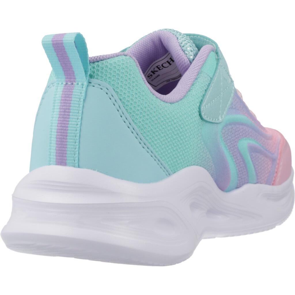 Baskets Skechers S Lights-skechers Sola Glow-, Bleu, Enfants 3/5