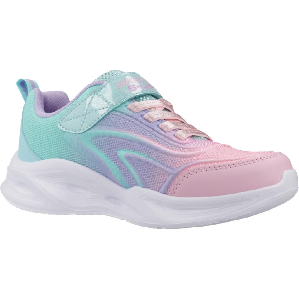 Baskets Skechers S Lights-skechers Sola Glow-, Bleu, Enfants 5/5