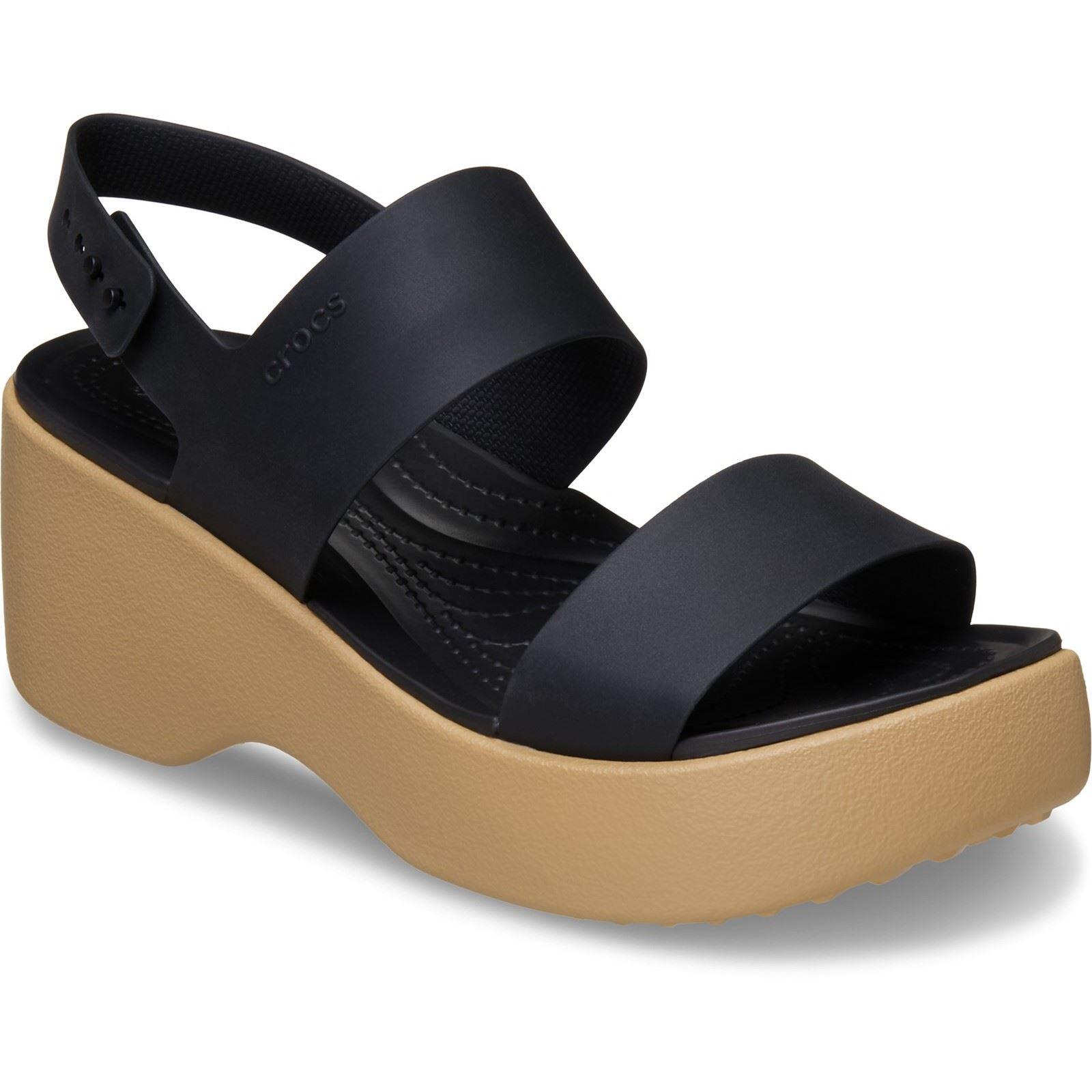 Crocs Brooklyn Sky EVA Women's Black/Cashew Sandals 1/6
