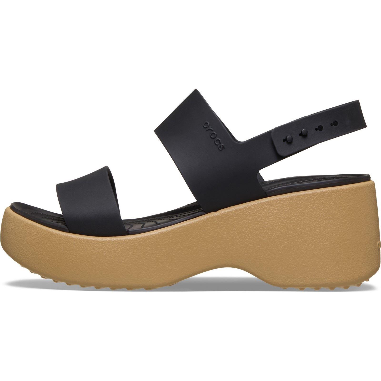 Crocs Brooklyn Sky EVA Women's Black/Cashew Sandals 6/6