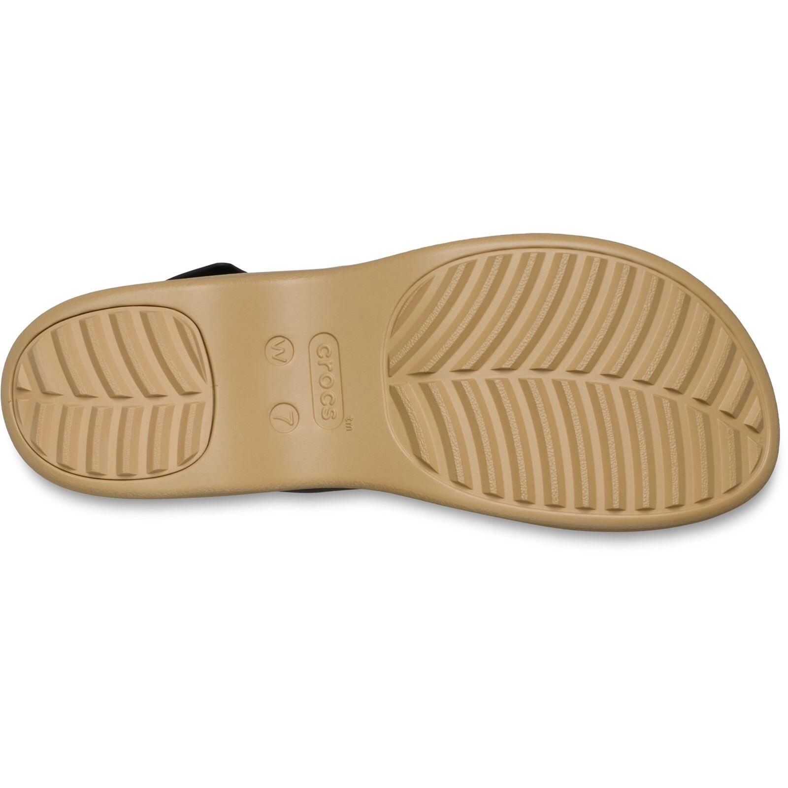 Crocs Brooklyn Sky EVA Women's Black/Cashew Sandals 4/6