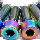 TLC Fit/S&M Titanium BMX Stem Bolts - Rainbow