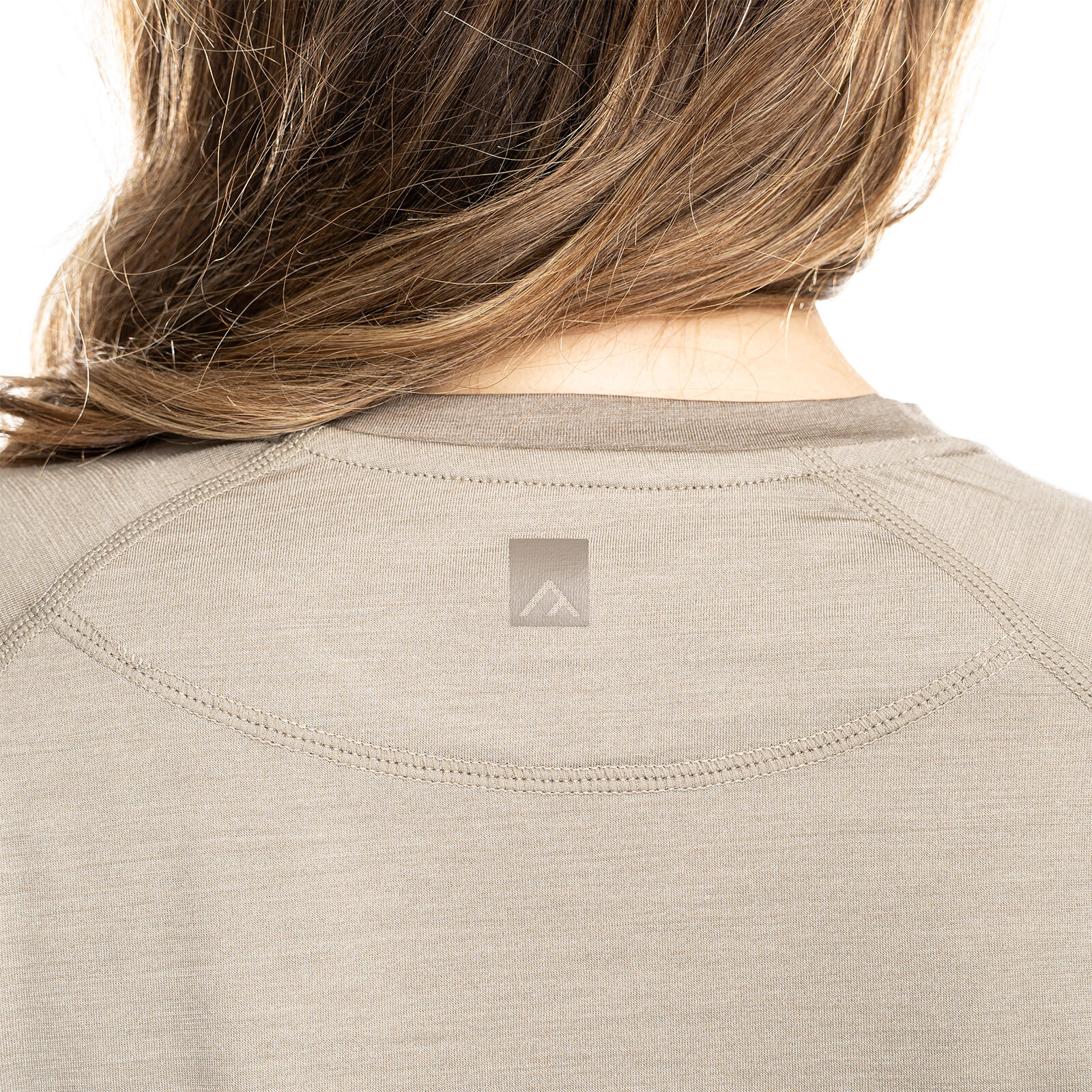 Nila Merino Baselayer Shirt Damen kurzarm Wandern - darksand 6/7